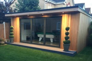 Sanctuary Garden Rooms with lights